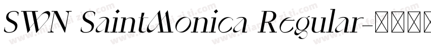 SWN SaintMonica Regular字体转换